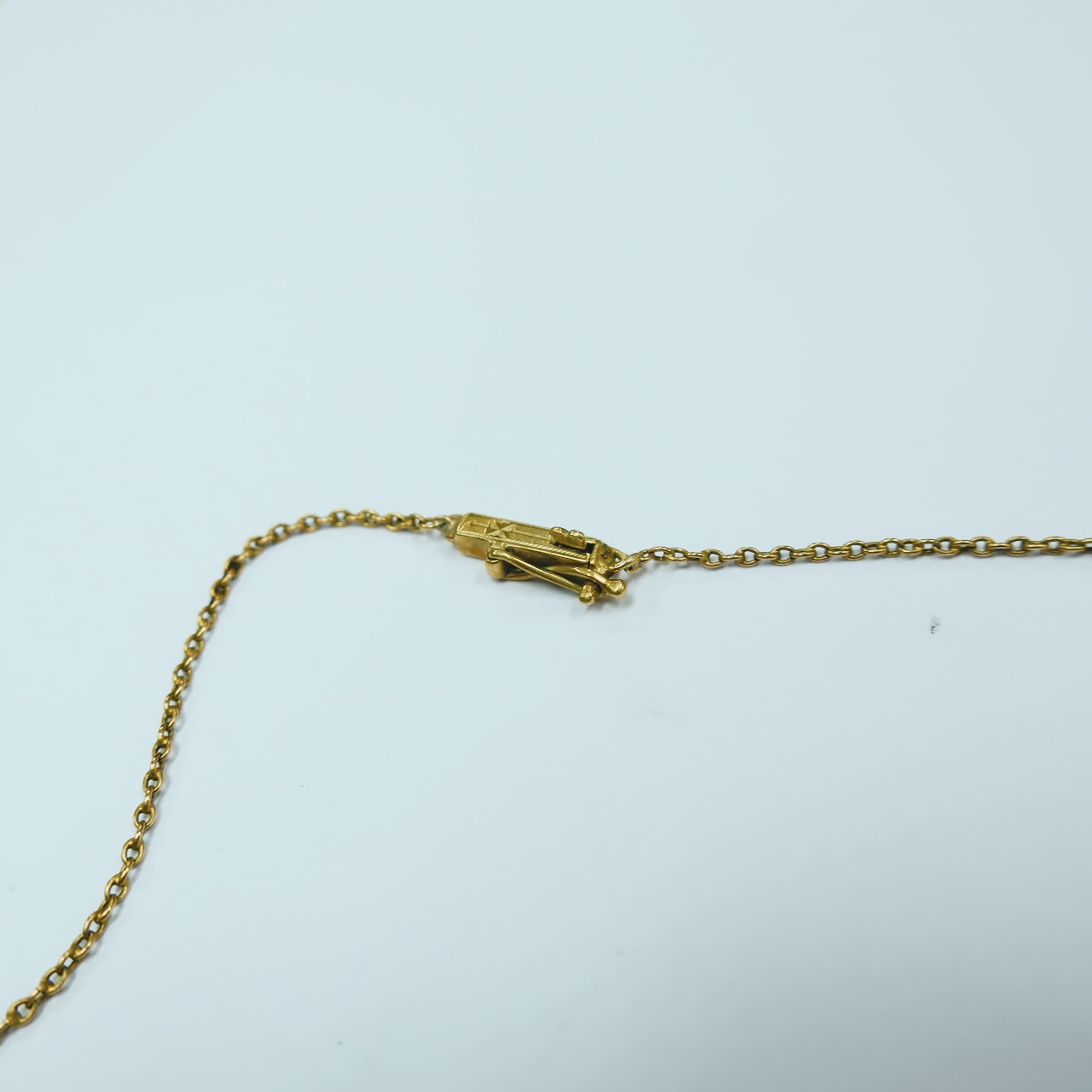 14 K Gold Scrying Necklace