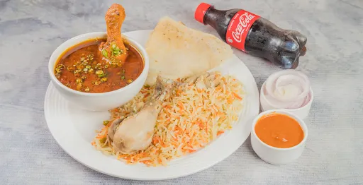 Tawa Chicken With Muradabadi Biryani And 3 Rumali Roti