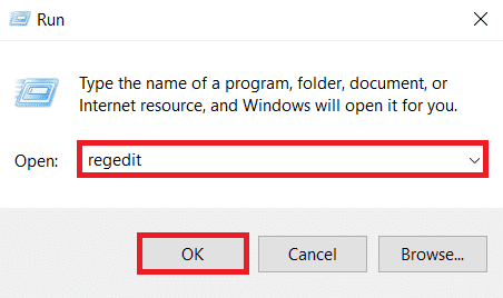 escriba regedit y haga clic en Aceptar.  ¿Qué es la información de instalación de InstallShield?