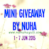 Mini Giveaway By Nuha.