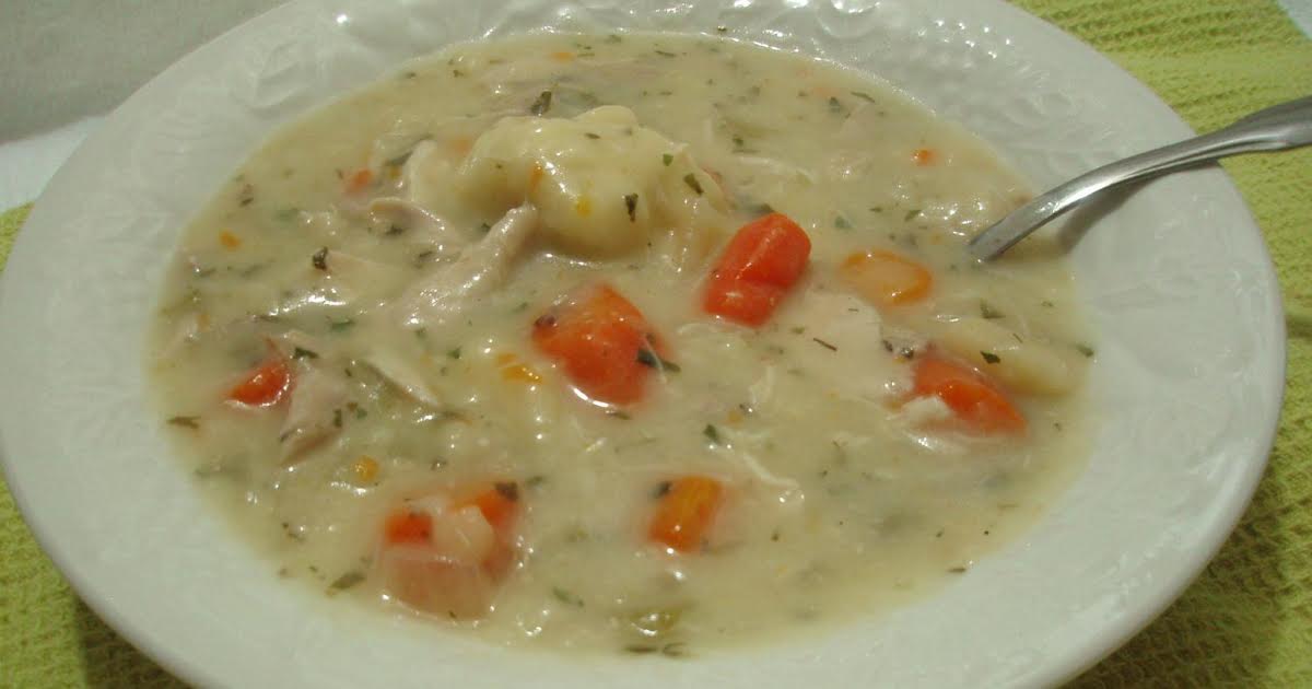 Country Herb Chicken & Dumplings | Just A Pinch Recipes