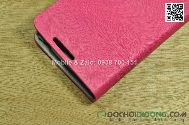 Bao da Oppo Find Piano R8113 da sần dạng flip cover