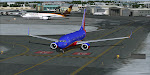 Southwest 1163 holds short of runway 23 at Providence RI, making final cockpit preparations for the long flight to Las Vegas