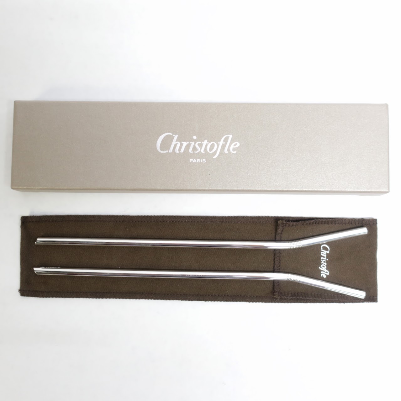 Christofle Silverplated Straw Set