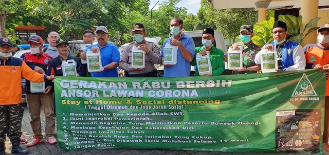 GP ANSOR BANGIL.LUNCURKAN GERAKAN RABU BERSIH LAWAN CORONA