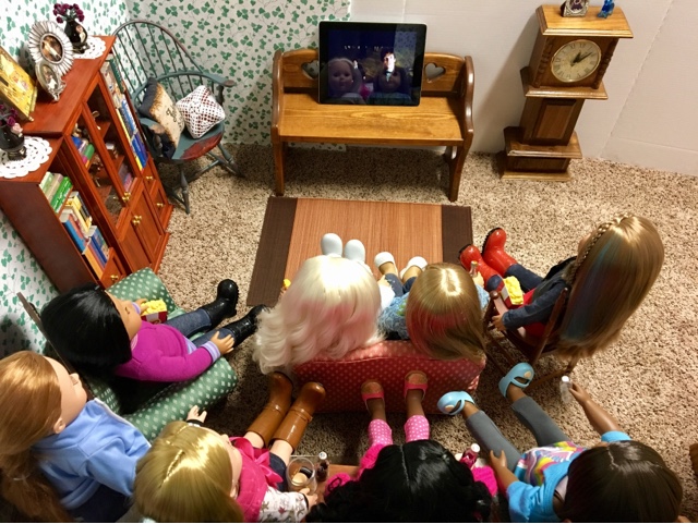 PennilessCaucasianRubbish American Doll Adventures: Movie Night at the Doll  House!