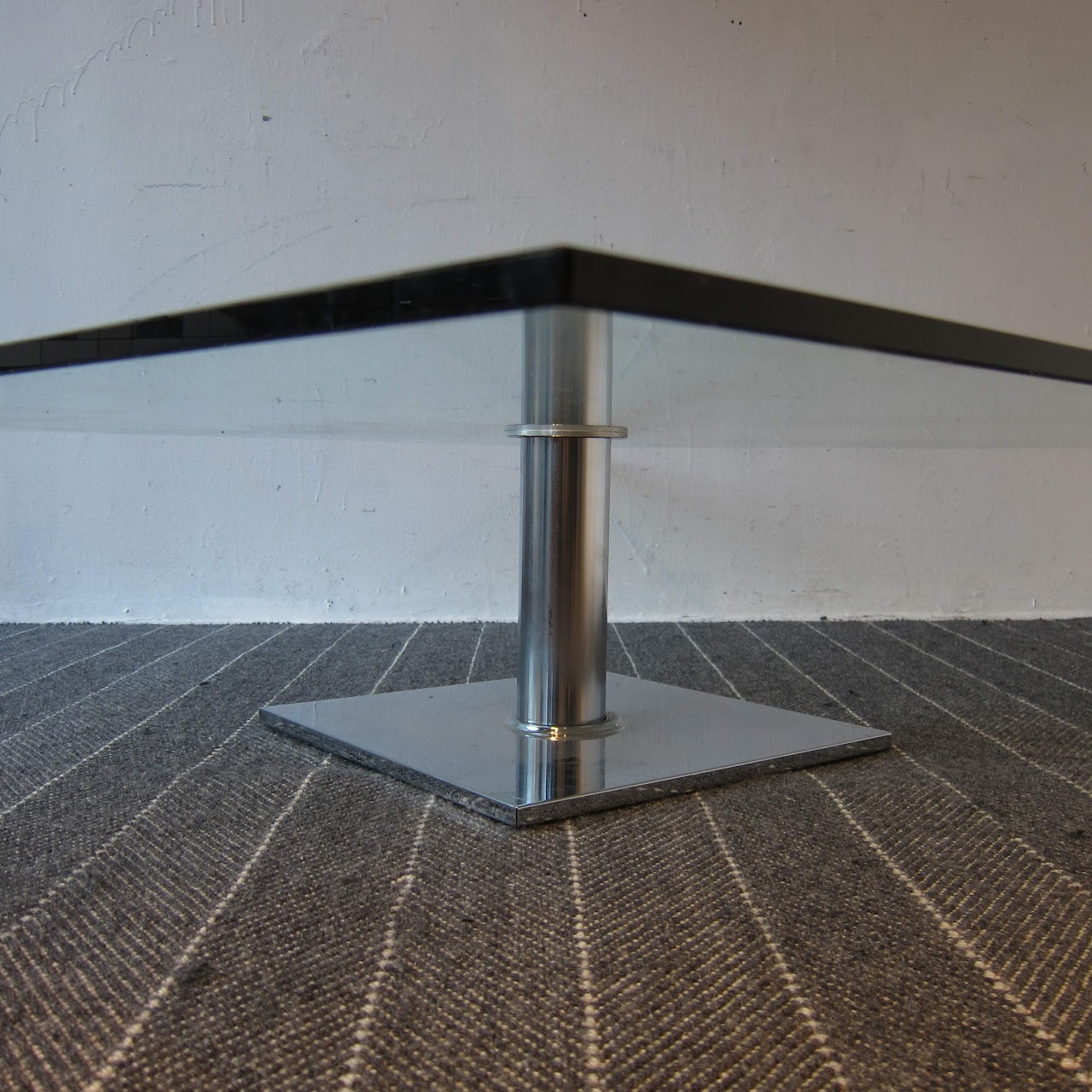 Glass & Chrome Coffee Table