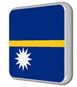 Square flag of Nauru icon gif animation