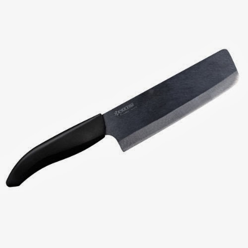 Kyocera Revolution Series 6-Inch Nakiri Vegetable Cleaver, Black Blade Kyocera Revolution Series 6-Inch Nakiri Vegetable Cleaver, Black Blade