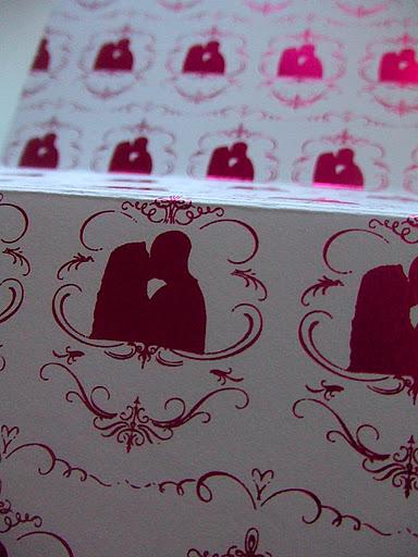 Metallic foil stamp of their