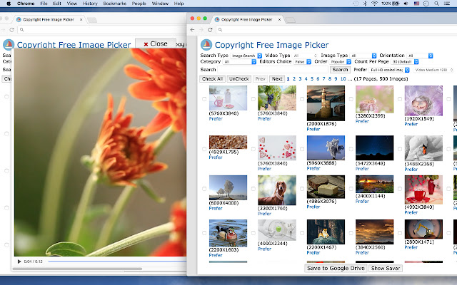 Copyright Free Image Picker chrome extension