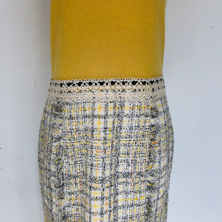 Carolina Herrera Tweed Skirted Sheath