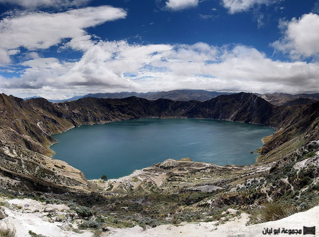 اغرب واجمل 10 بحيرات في العالم Quilotoa-crater-lake-ecuador