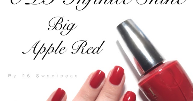 opi big apple red on dark skin