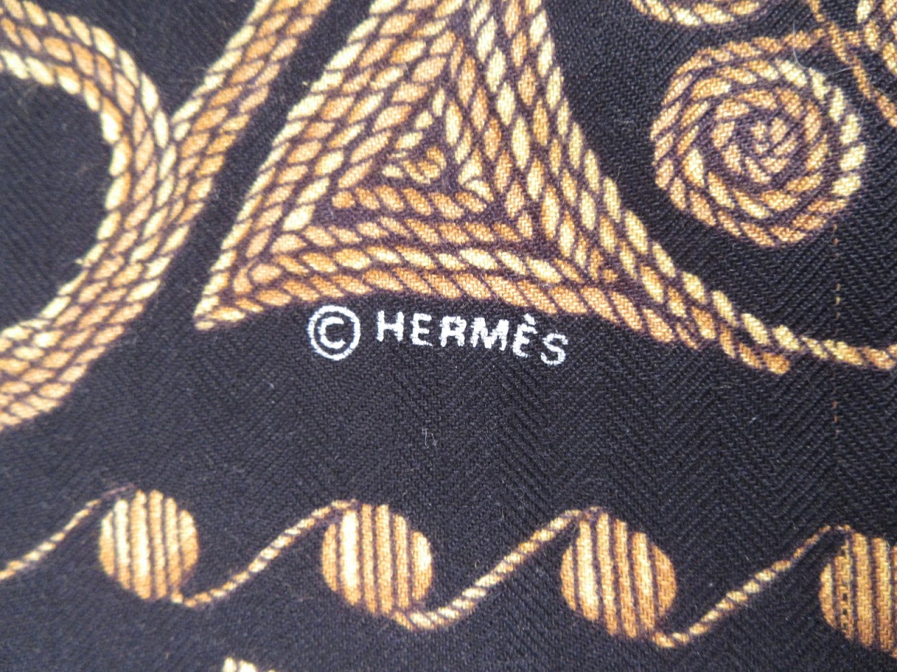 Hermes "Arabesques" Silk Twill Scarf