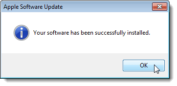 Software is succesvol geïnstalleerd