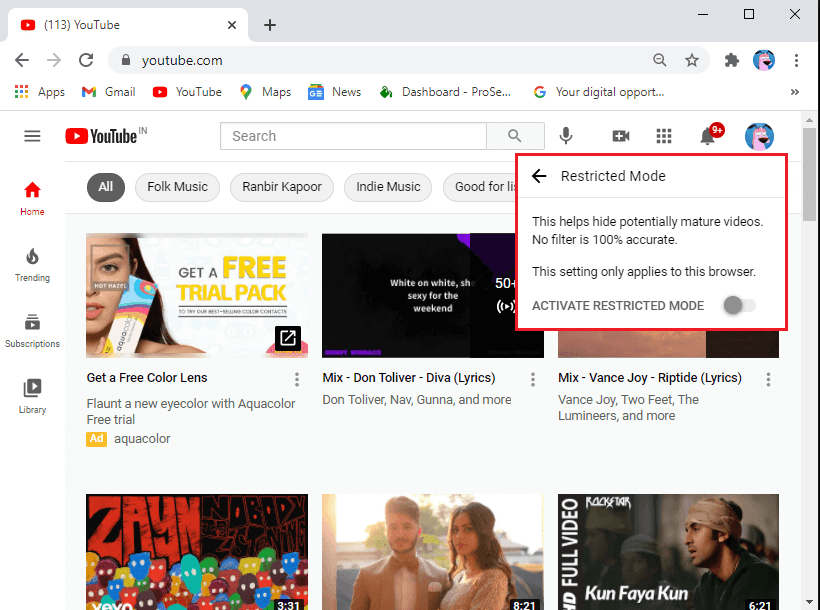 Che cos'è la modalità con restrizioni di Youtube e come abilitarla?