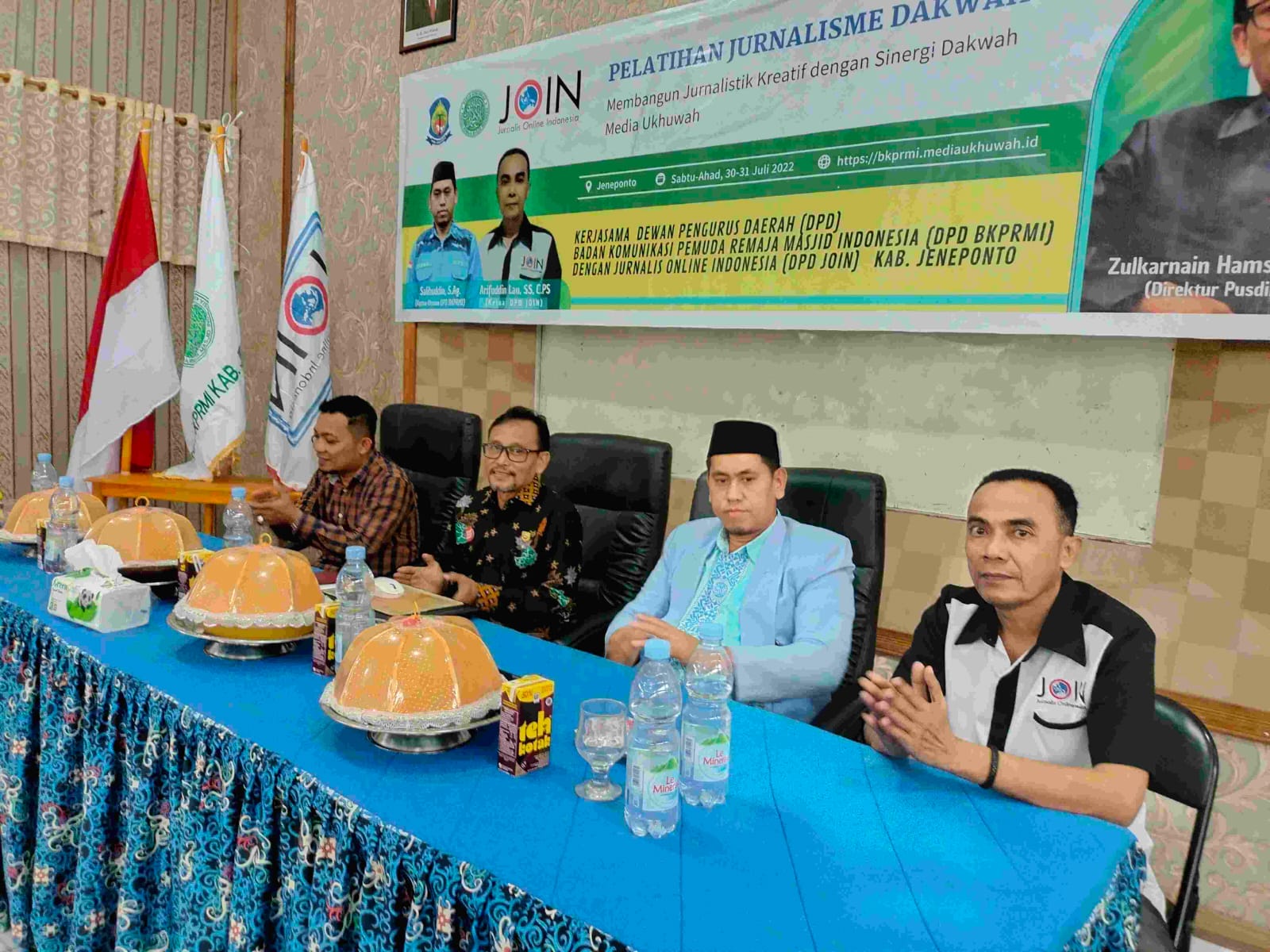 Hadiri Pelatihan Jurnalistik, Bupati Jeneponto Akui JOIN dan BKPRMI Tunjukkan Konstribusi Positif Kemajuan Pembangunan di Butta Turatea  