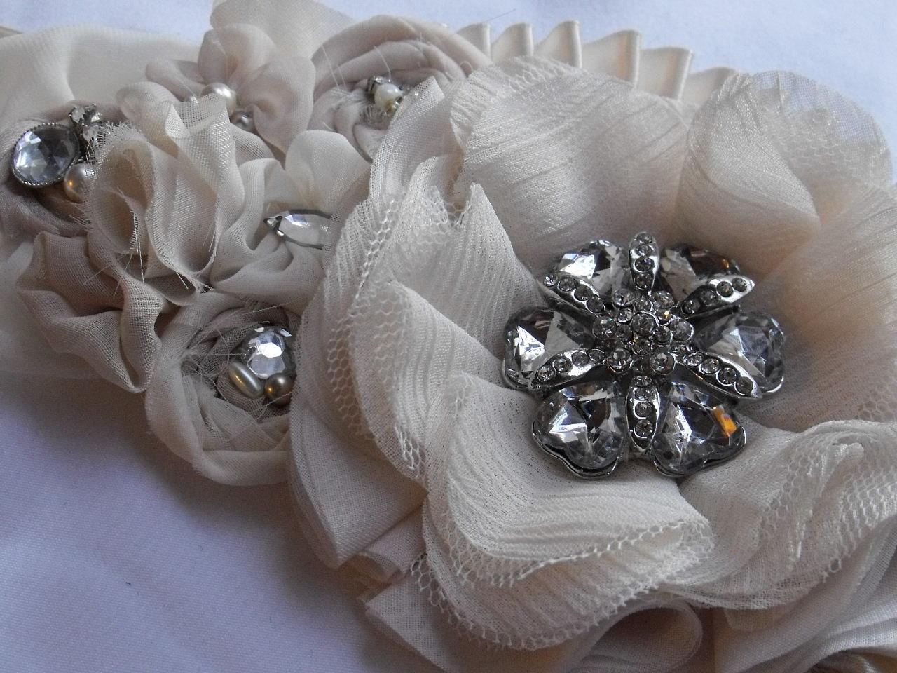 Champagne Sash,Bridal Flower