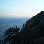 A view of the coast at sundown from the grasslands surrounding Burning Palms (31561)