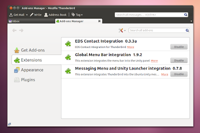 Thunderbird Ubuntu 11.10 Oneiric Ocelot screenshot