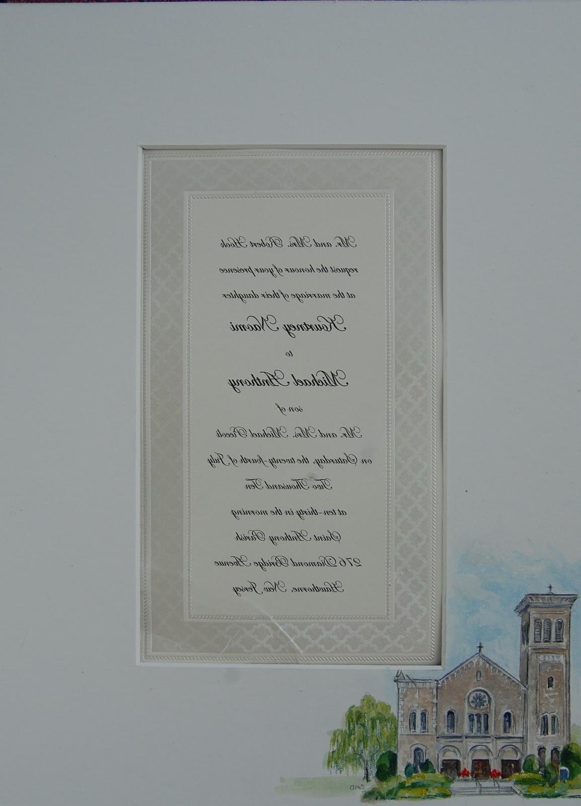 Wedding Invitation Keepsake -