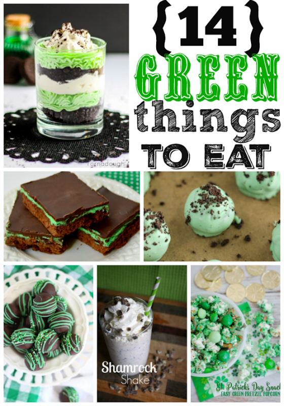 14 Green Things to Eat at GingerSnapCrafts.com #linkparty #features #stpatricksday