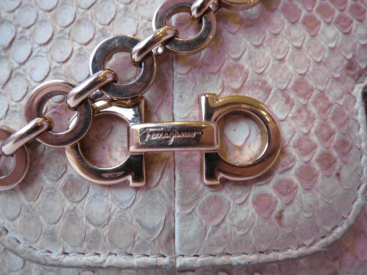 Salvatore Ferragamo Python Handbag