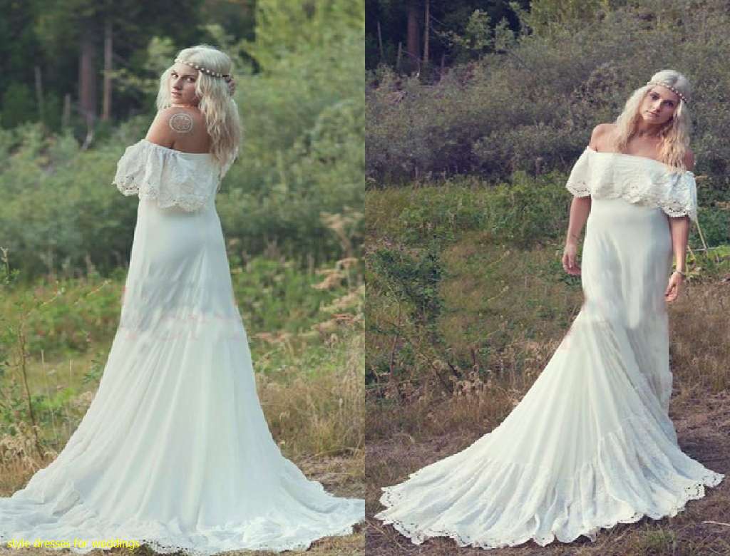 2015 Bohemian Styles A Line Chea - Hippie Style Wedding Dresses For Sale