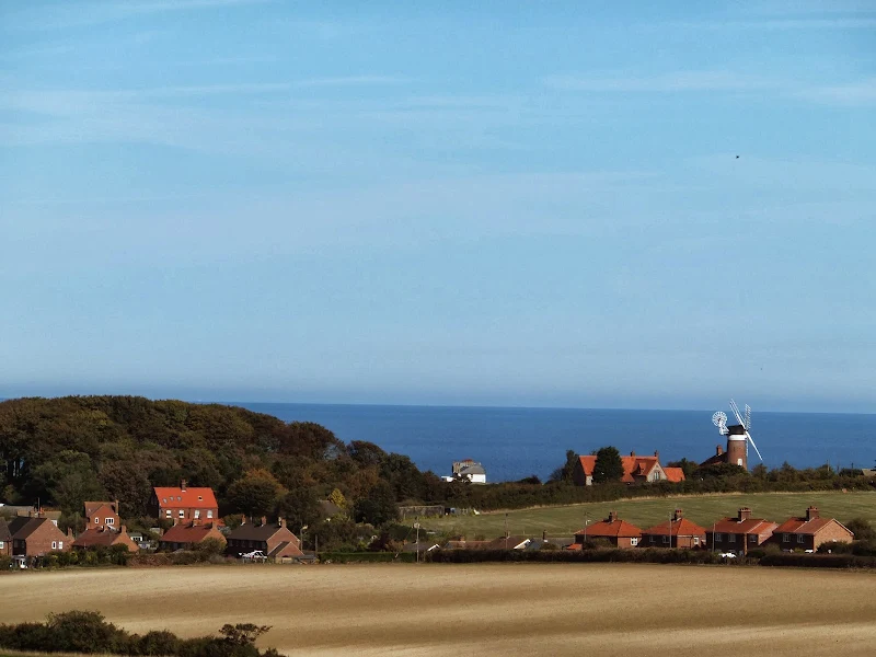 Looking over to Weybourne mill from Kelling Heath