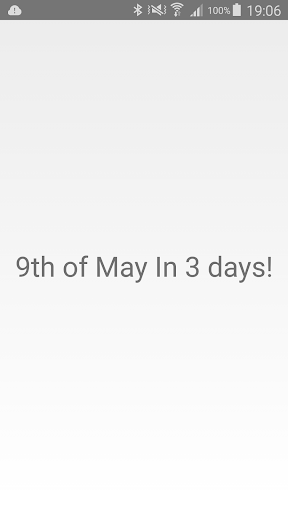 Days Counter To 9th Of May