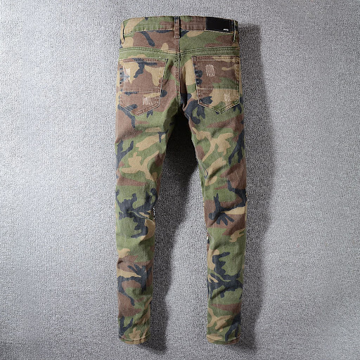 Title 4, Beggar pants with printed patch. Create a uniqu...