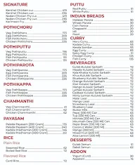 Nadan Pothichoru menu 1