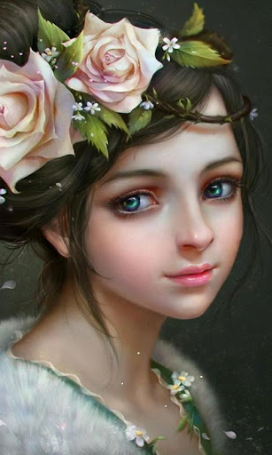 flower girl live wallpaper