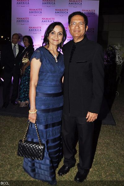 Alka and Atul Nishar pose together during 'Namaste America' event, held in Mumbai on January 21, 2013. (Pic: Viral Bhayani)