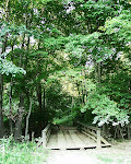 Bridge crossing Rock Creek, Rock Creek Park, near Meadowside Nature Center in Rockville, Maryland.