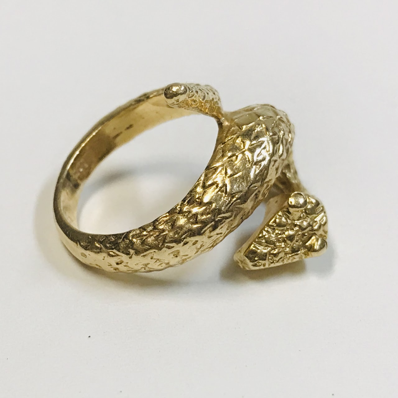 14K Gold Snake Ring