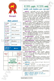 Kumudam Jothidam Raasi Palan - 8/7/2015 to 14/7/2015