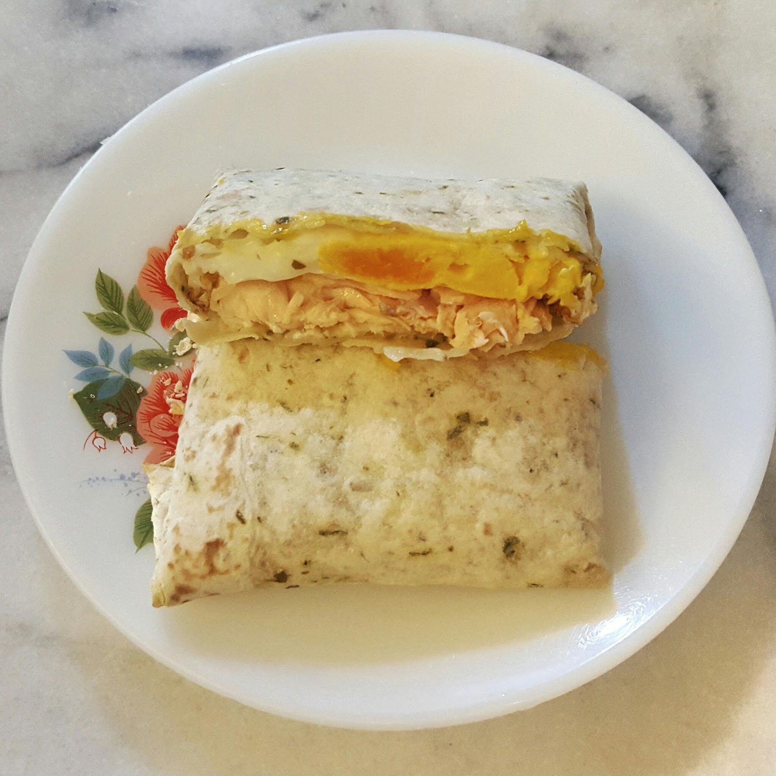 High Protein Salmon and Egg Wrap Recipe