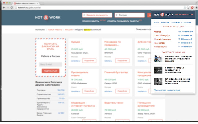 HotWork.ru - последние новости, вакансии