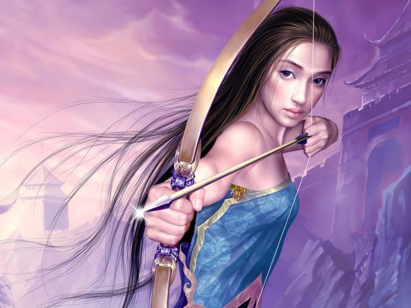 Girl Archer With Silver Arrows, Magick Warriors 5