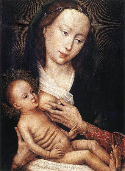 Rogier van der Weyden - Portrait Diptych of Jean de Gros (left wing)