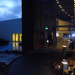 blue lagoon entrance gate in Grindavík, Iceland 