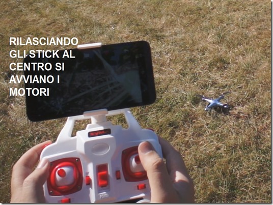 SYMA X5HW procedura decollo 2