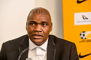 Molefi Ntseki (coach) of Bafana Bafana during the South African national soccer squad announcement at SABC Radio Park on October 29, 2019 in Johannesburg, South Africa.  