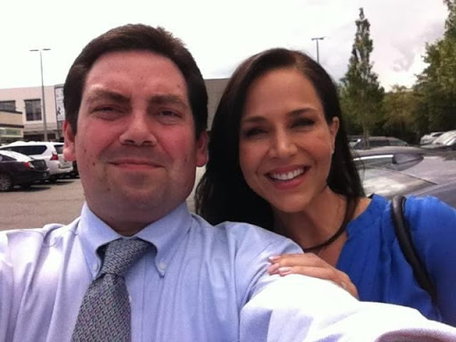 Geno with Julie Benz