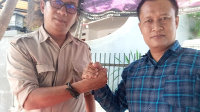 Ngopi bareng :  Pimpinan Redaksi Patrolinews86 bersama pendiri Jayantara dan sekaligus Ketua PPWI Jabar