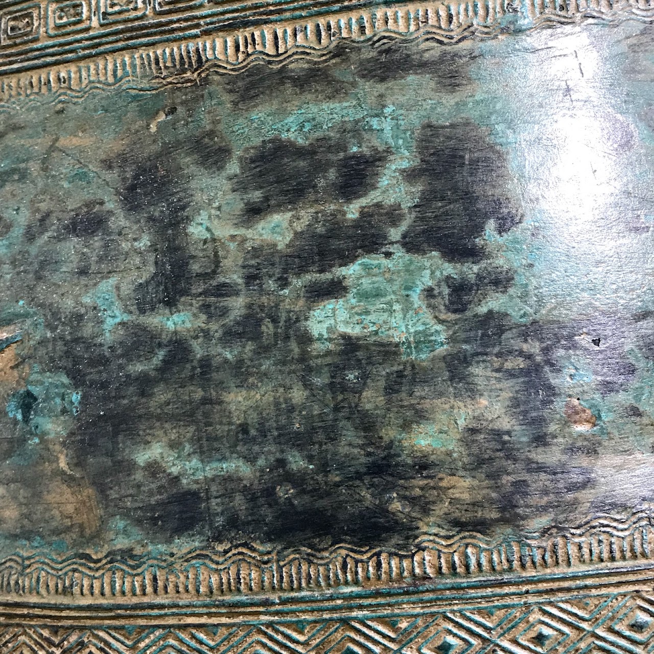 Thai Brass Rain Drum Table