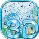 3D Glass Water Drop Keyboard Theme 10001003 APK Descargar