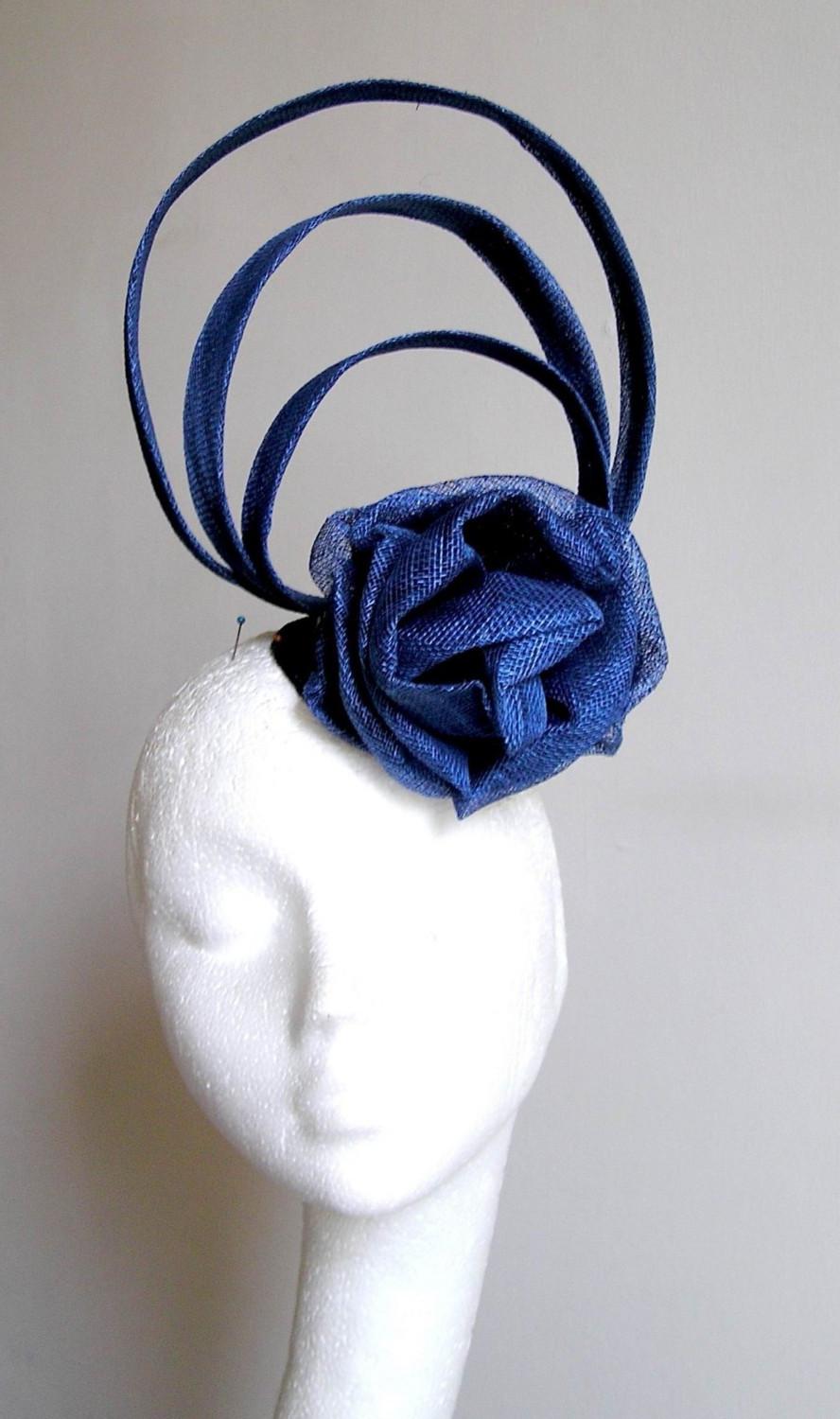 Royal Blue Fascinator Hat for